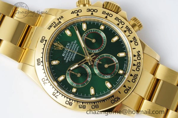 Daytona 116508 BTF 1:1 Best Edition Green Dial on YG Bracelet SA4130