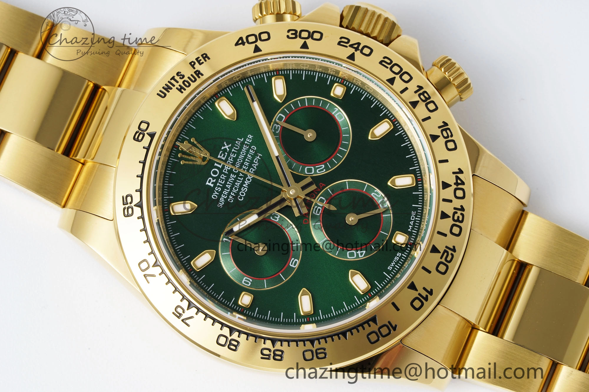 Daytona 116508 BTF 1:1 Best Edition Green Dial on YG Bracelet SA4130