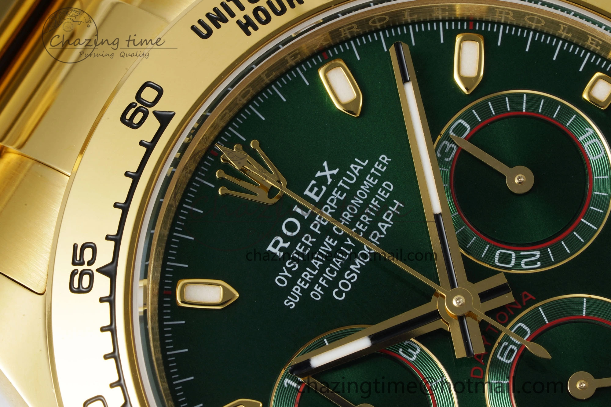 Daytona 116508 BTF 1:1 Best Edition Green Dial on YG Bracelet SA4130