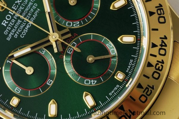 Daytona 116508 BTF 1:1 Best Edition Green Dial on YG Bracelet SA4130