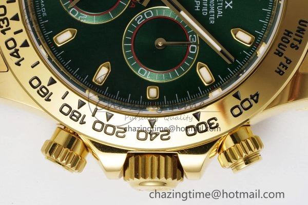 Daytona 116508 BTF 1:1 Best Edition Green Dial on YG Bracelet SA4130