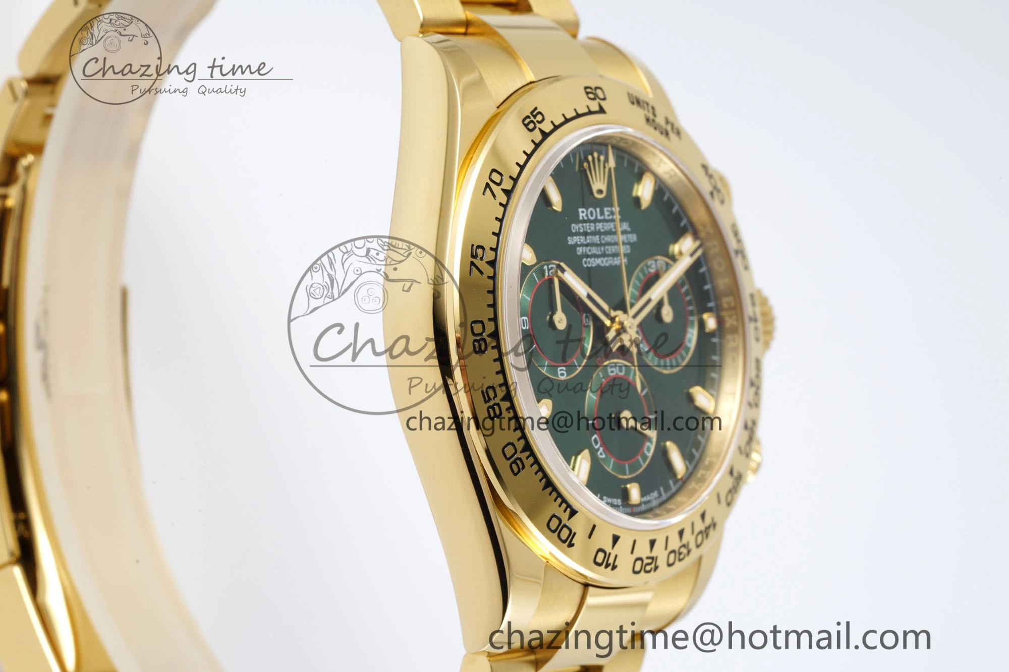 Daytona 116508 BTF 1:1 Best Edition Green Dial on YG Bracelet SA4130