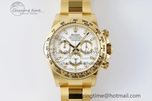 Daytona 116508 BTF 1:1 Best Edition White Dial on YG Bracelet SA4130