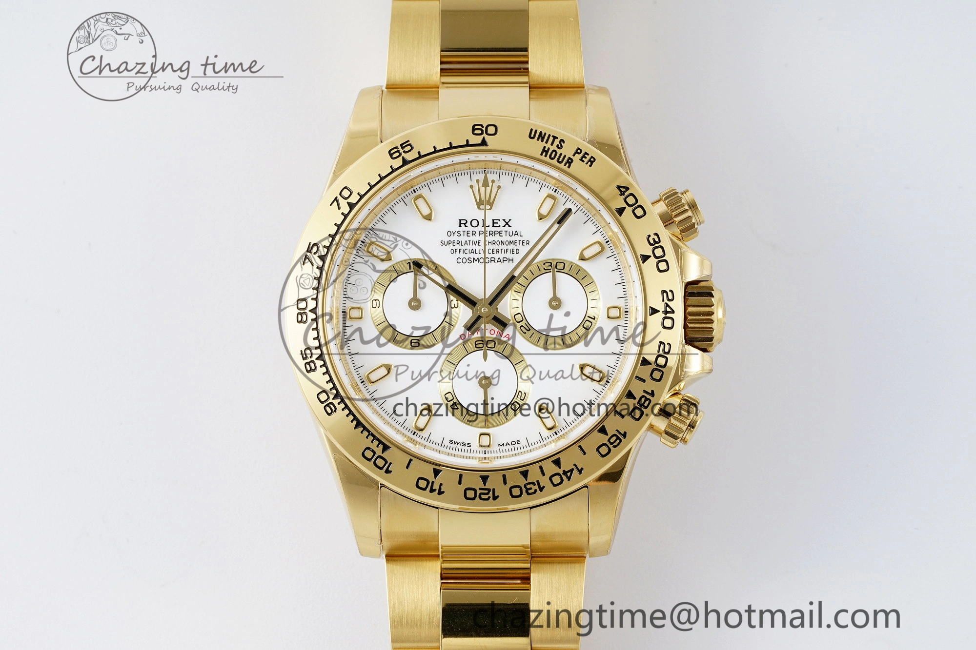 Daytona 116508 BTF 1:1 Best Edition White Dial on YG Bracelet SA4130