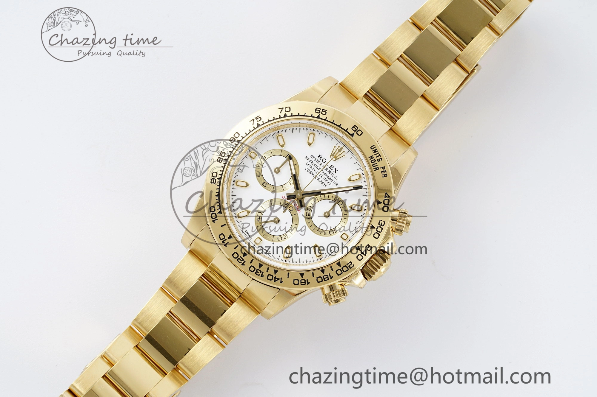 Daytona 116508 BTF 1:1 Best Edition White Dial on YG Bracelet SA4130