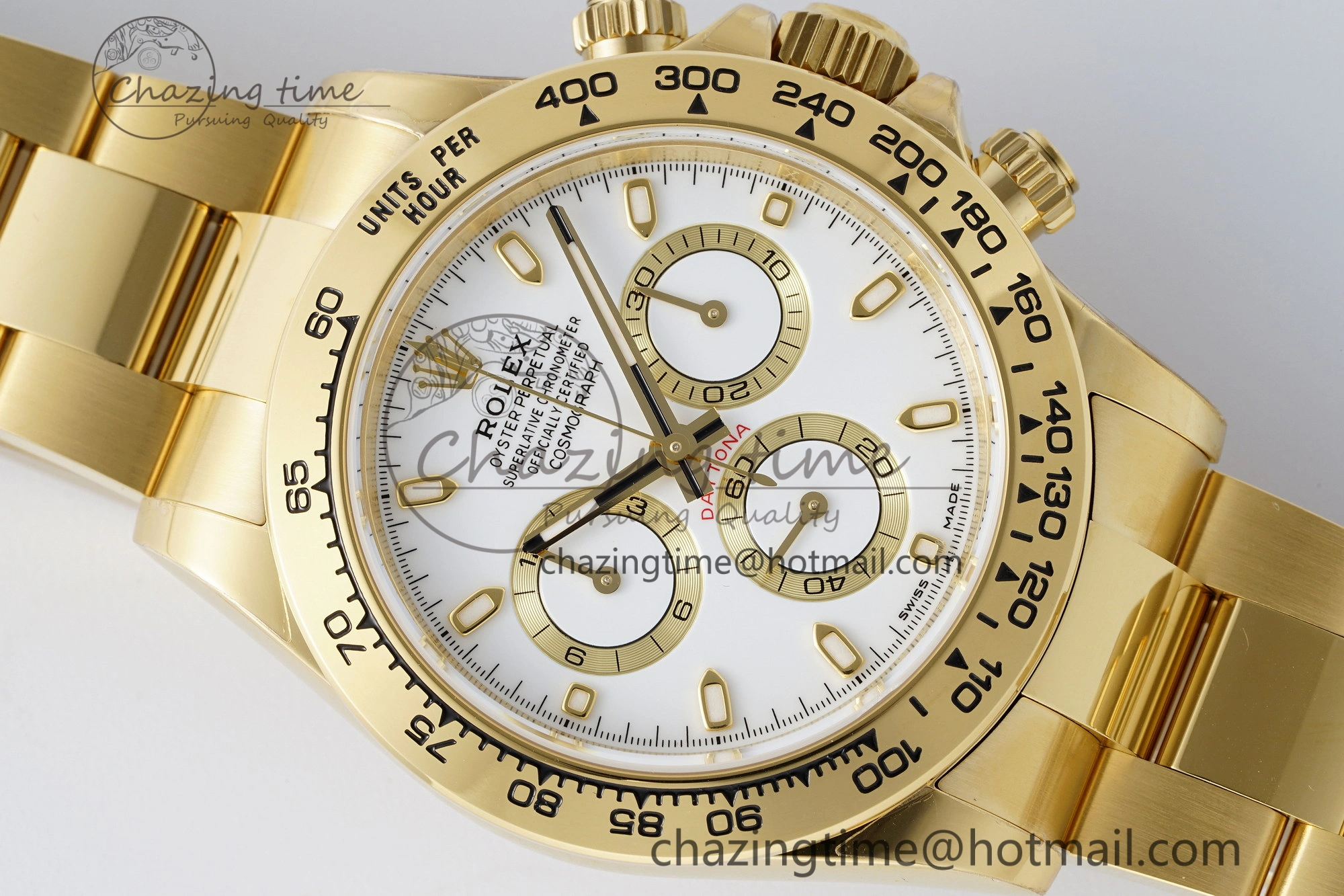 Daytona 116508 BTF 1:1 Best Edition White Dial on YG Bracelet SA4130