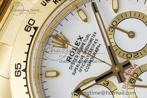 Daytona 116508 BTF 1:1 Best Edition White Dial on YG Bracelet SA4130