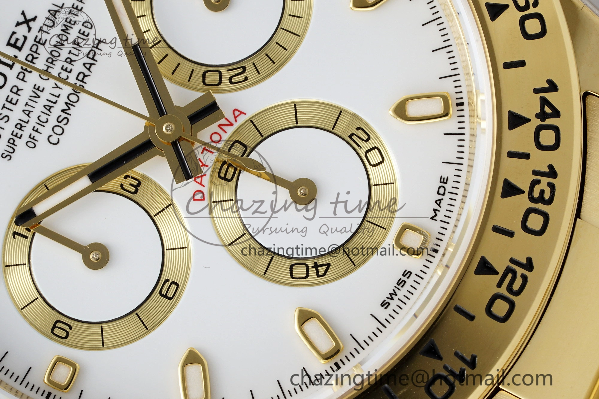 Daytona 116508 BTF 1:1 Best Edition White Dial on YG Bracelet SA4130