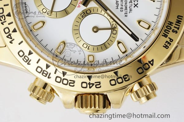 Daytona 116508 BTF 1:1 Best Edition White Dial on YG Bracelet SA4130