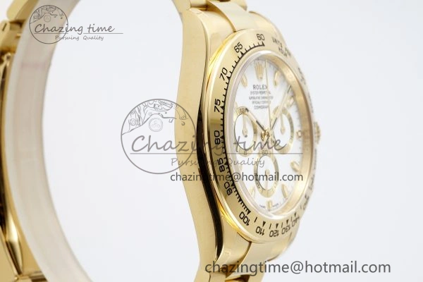 Daytona 116508 BTF 1:1 Best Edition White Dial on YG Bracelet SA4130