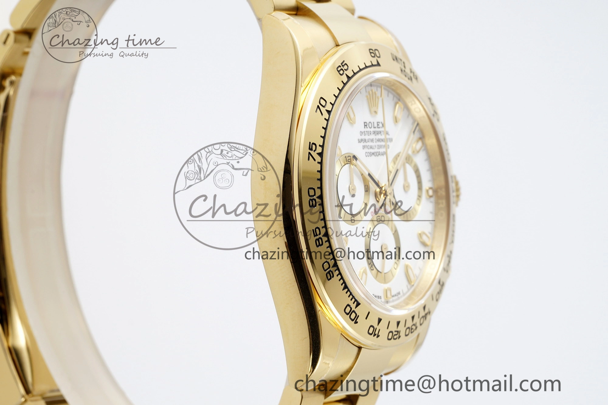 Daytona 116508 BTF 1:1 Best Edition White Dial on YG Bracelet SA4130
