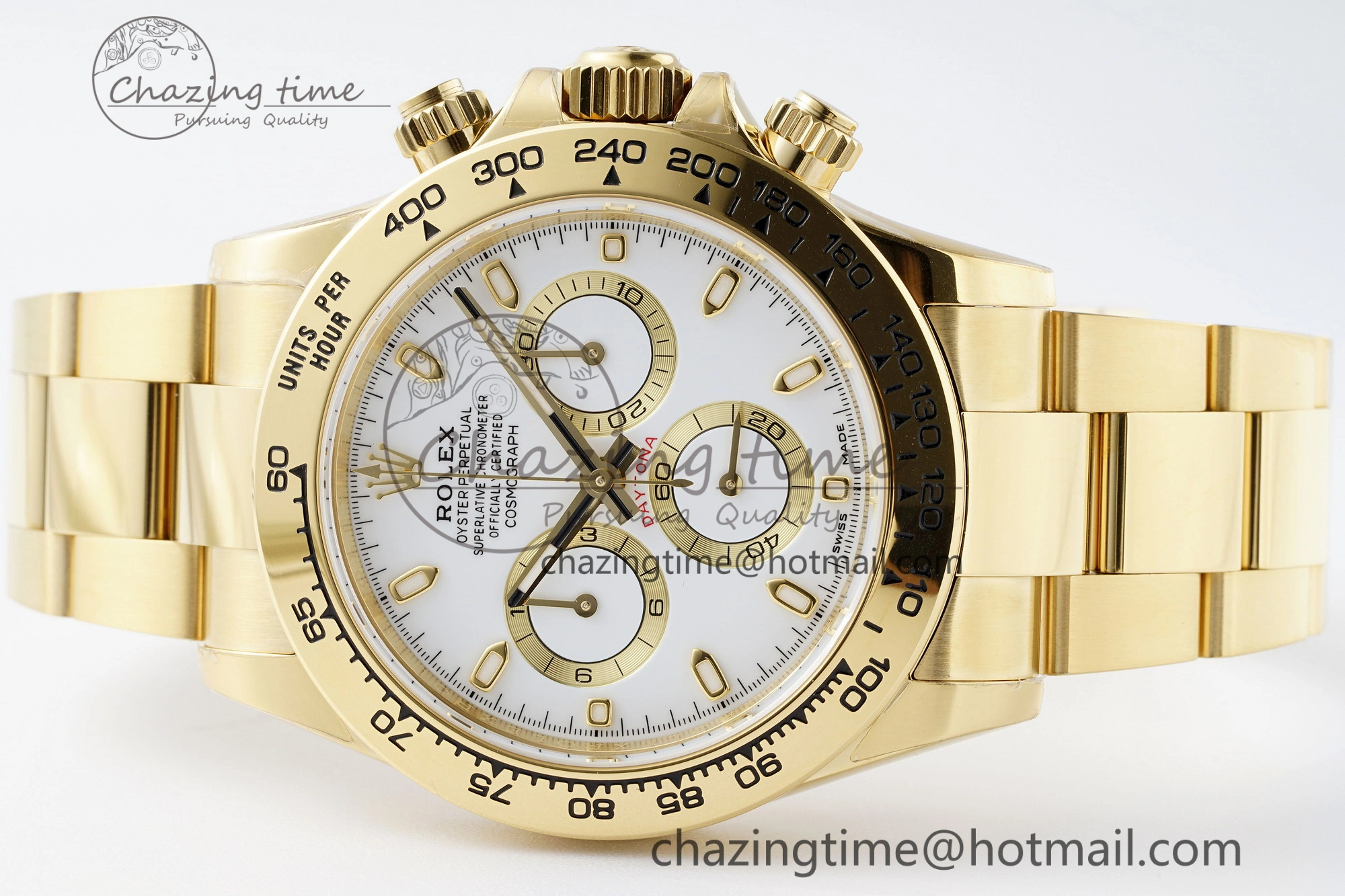Daytona 116508 BTF 1:1 Best Edition White Dial on YG Bracelet SA4130