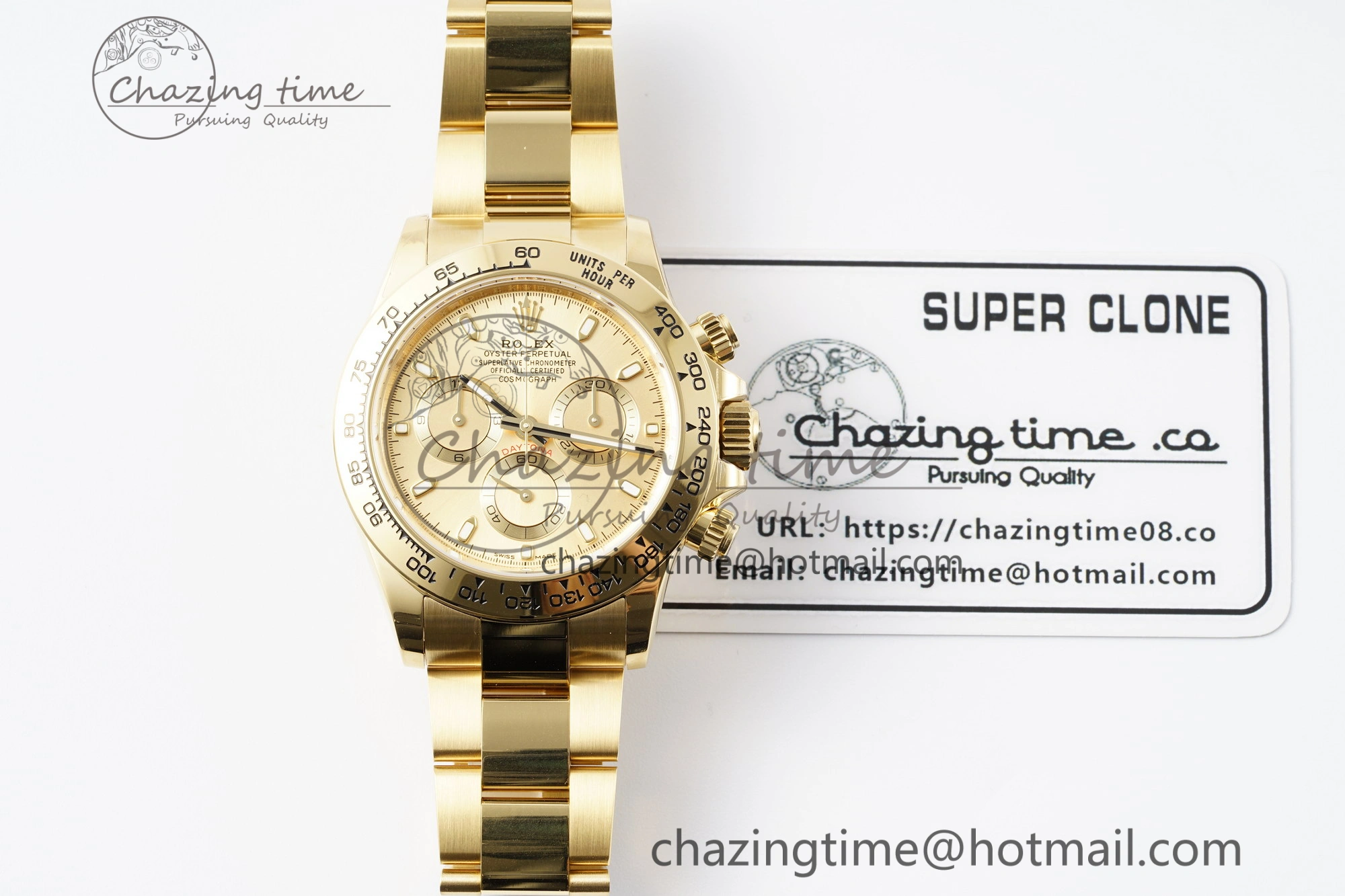 Daytona 116508 BTF 1:1 Best Edition YG Dial on YG Bracelet SA4130