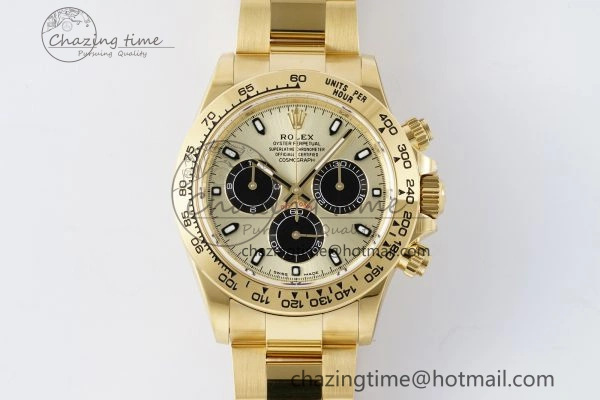Daytona 116508 BTF 1:1 Best Edition YG Black Dial on YG Bracelet SA4130