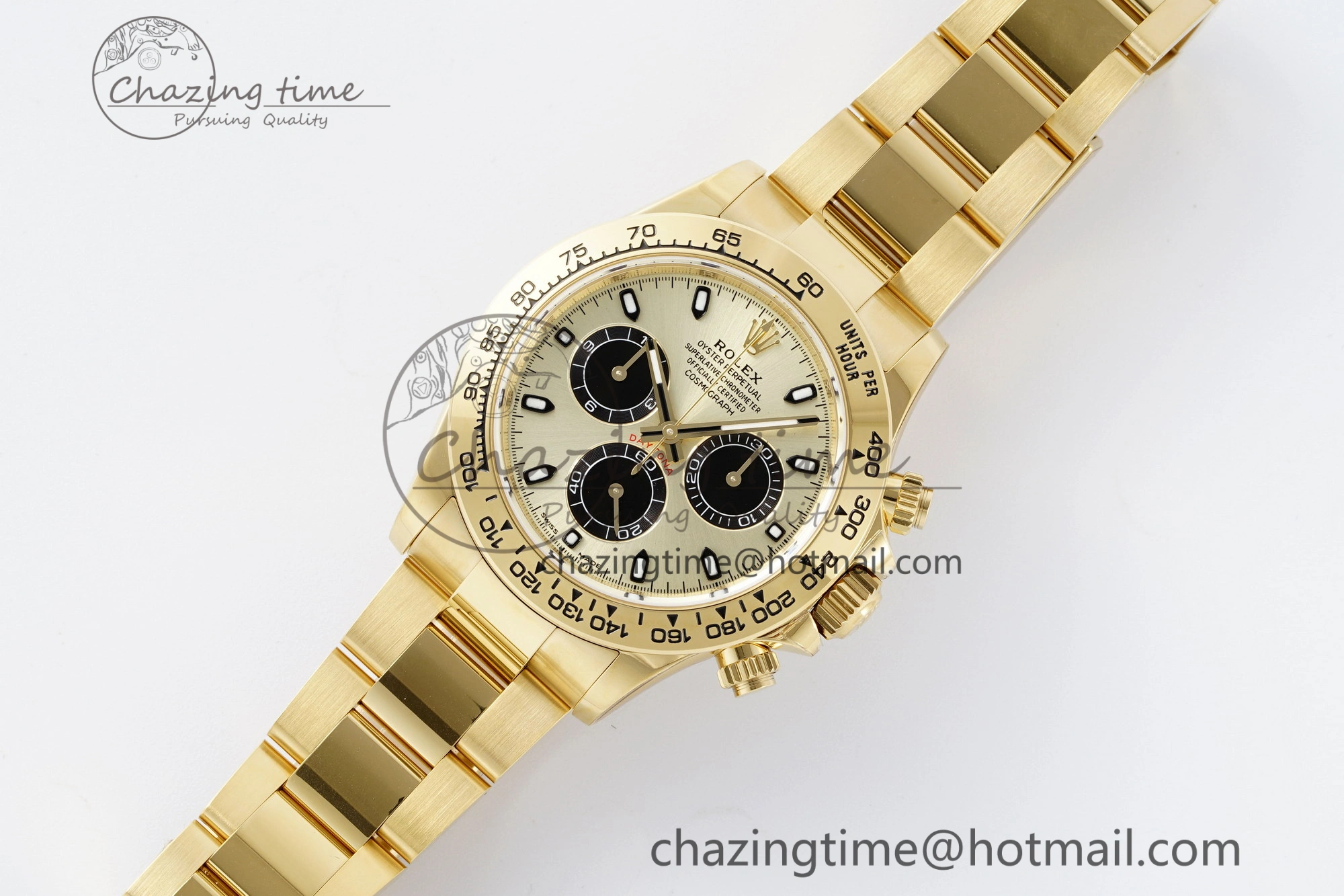 Daytona 116508 BTF 1:1 Best Edition YG Black Dial on YG Bracelet SA4130