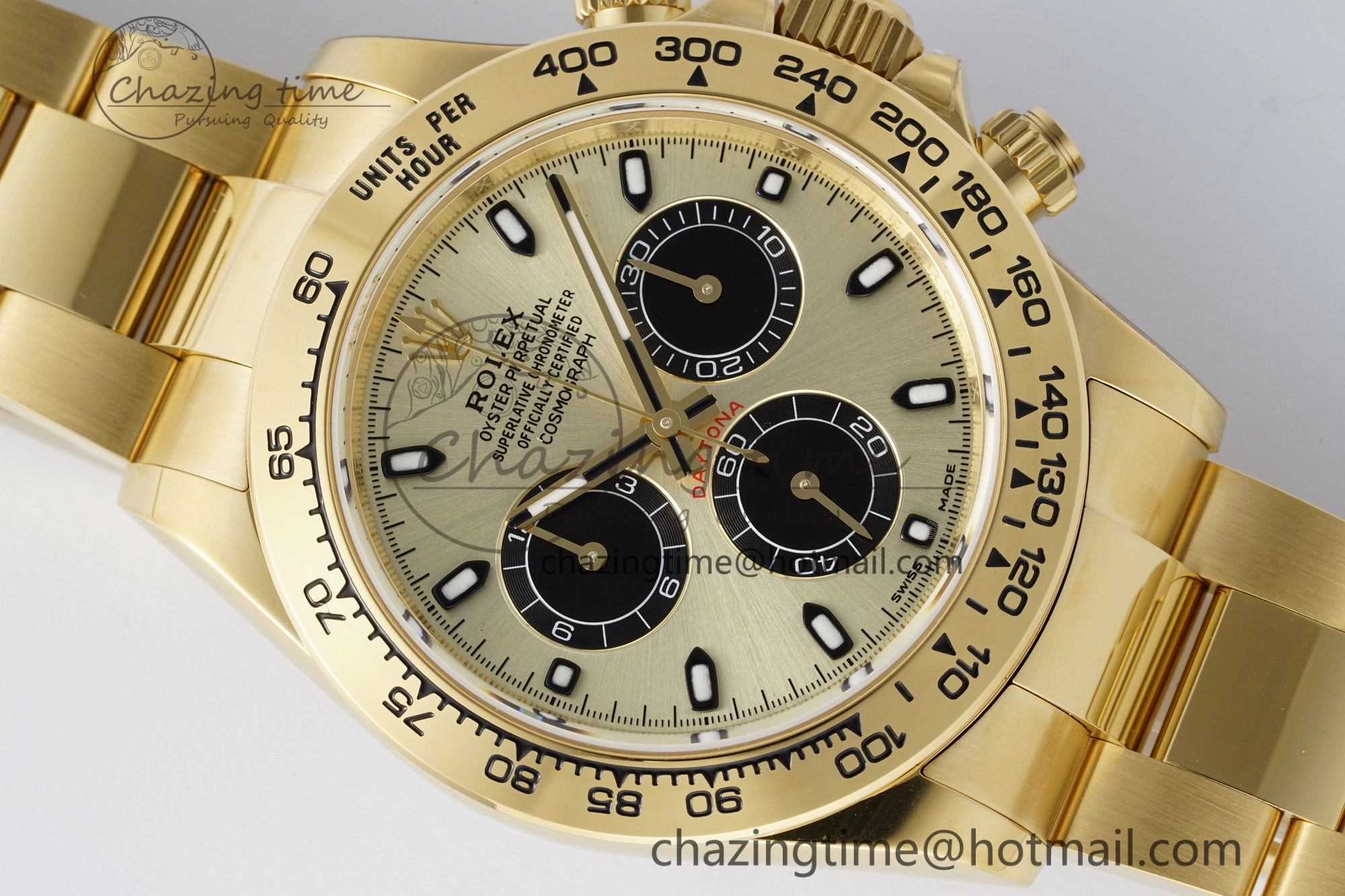 Daytona 116508 BTF 1:1 Best Edition YG Black Dial on YG Bracelet SA4130