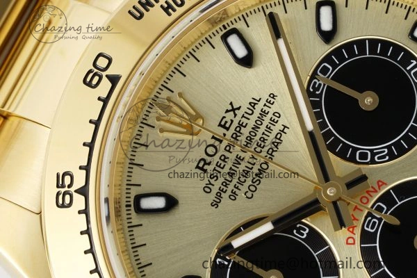 Daytona 116508 BTF 1:1 Best Edition YG Black Dial on YG Bracelet SA4130