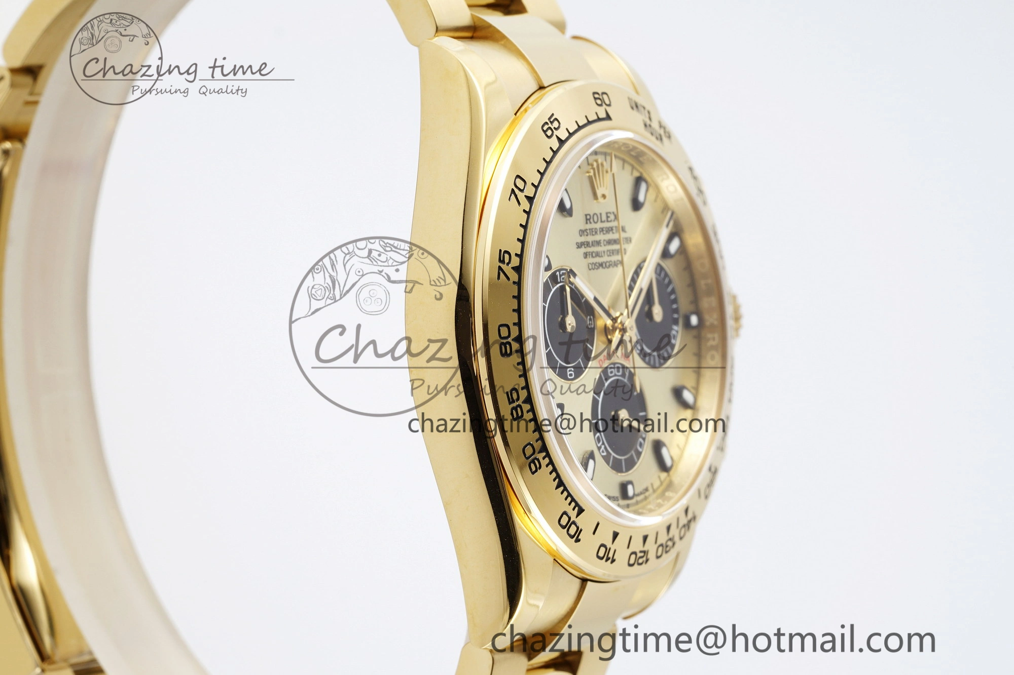 Daytona 116508 BTF 1:1 Best Edition YG Black Dial on YG Bracelet SA4130