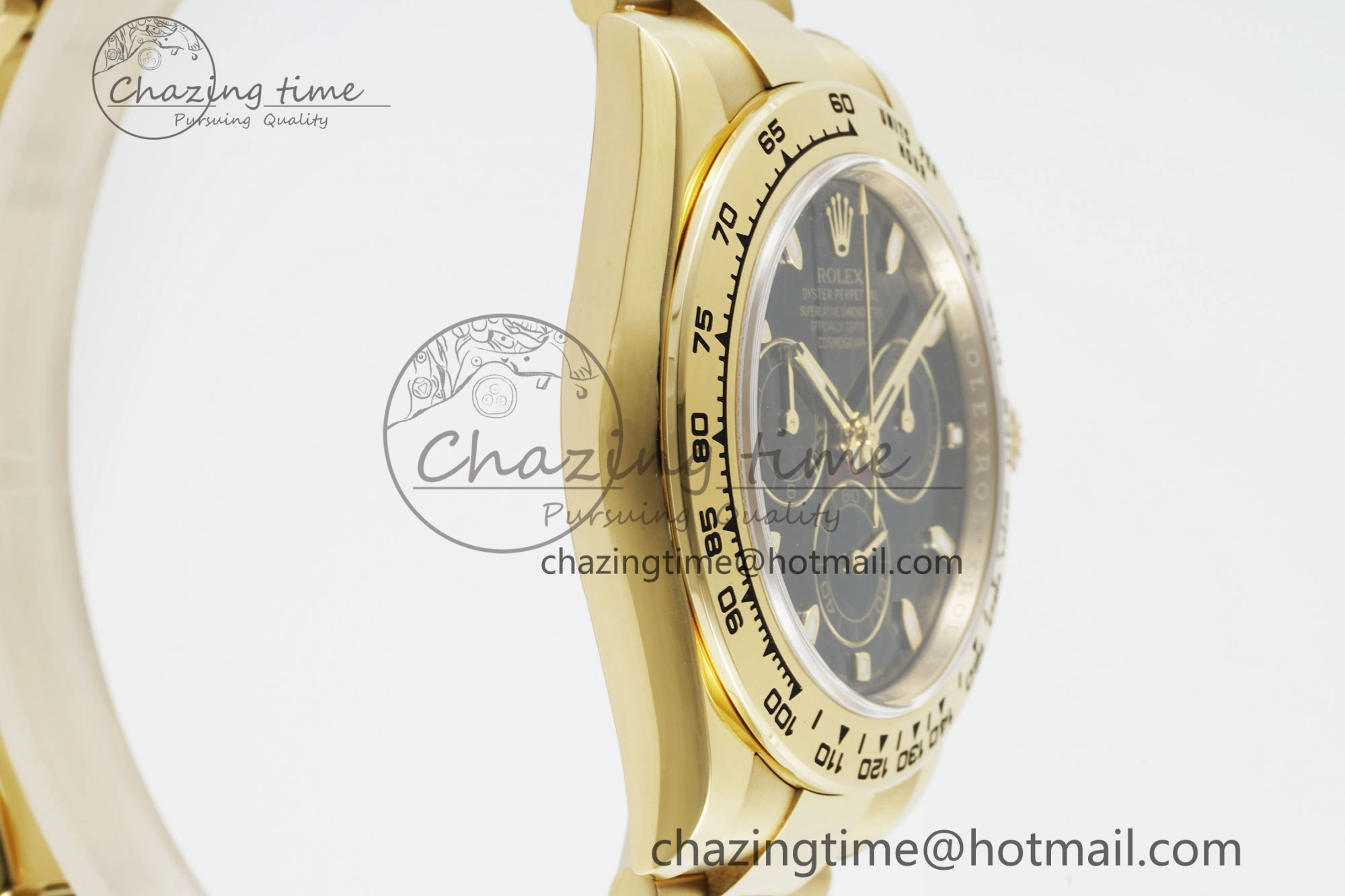 Daytona 116508 Clean 1:1 Best Edition Black Dial on YG Bracelet SA4130 V2