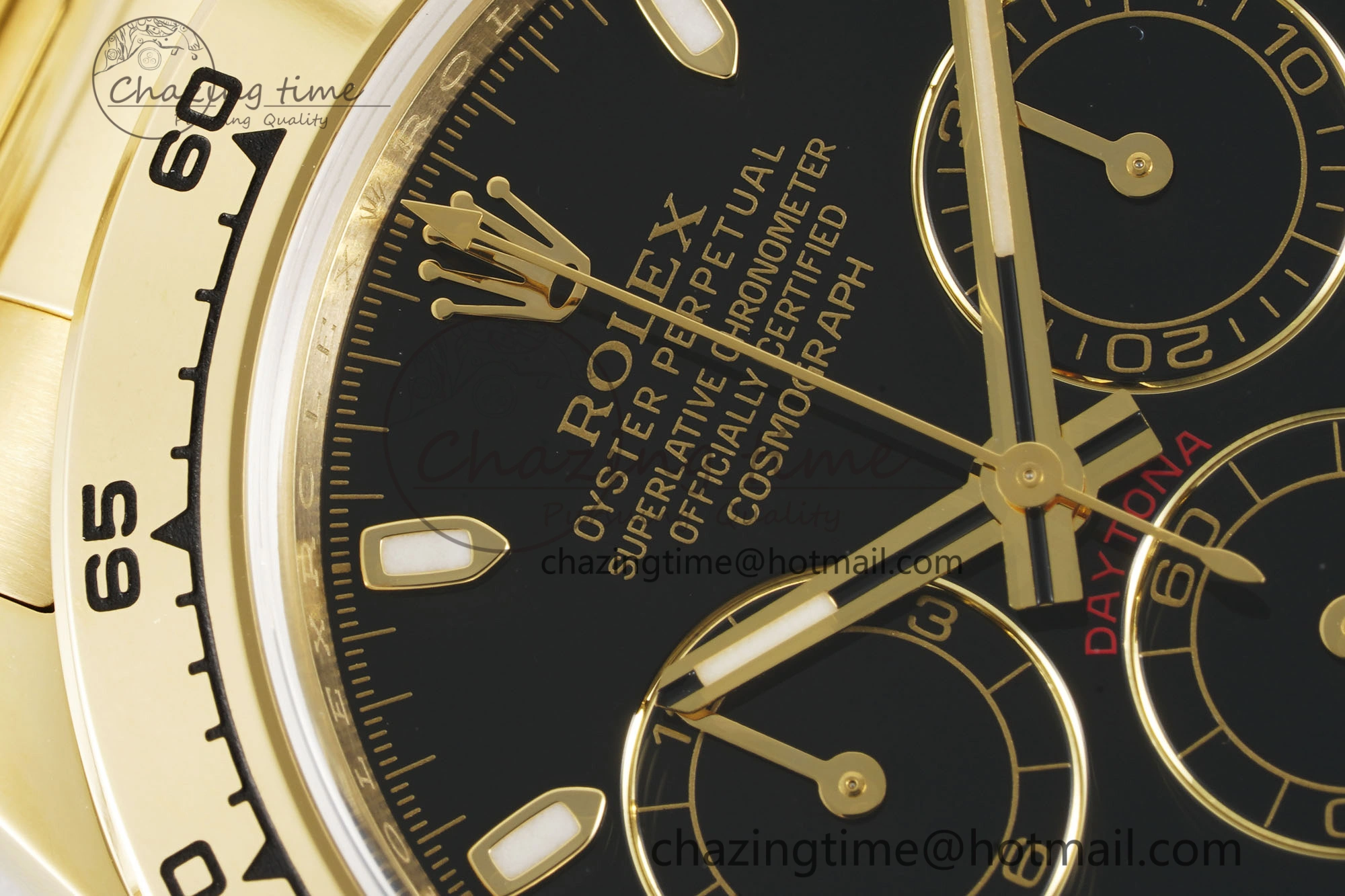 Daytona 116508 Clean 1:1 Best Edition Black Dial on YG Bracelet SA4130 V2