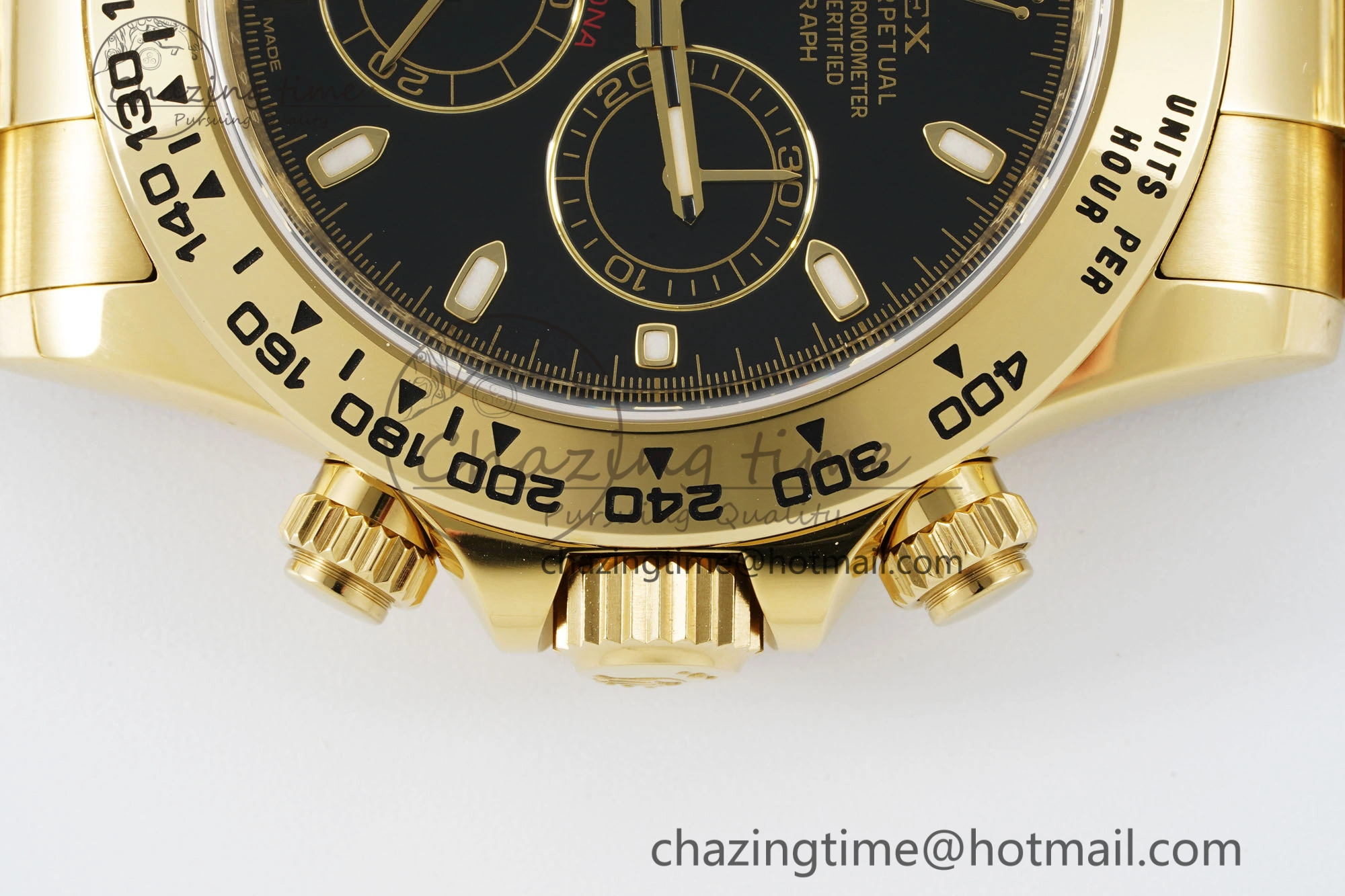 Daytona 116508 Clean 1:1 Best Edition Black Dial on YG Bracelet SA4130 V2