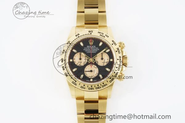 Daytona 116508 Clean 1:1 Best Edition Black YG Dial on YG Bracelet SA4130 V2