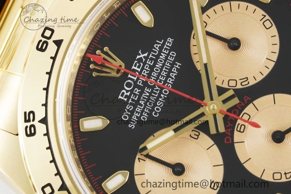 Daytona 116508 Clean 1:1 Best Edition Black YG Dial on YG Bracelet SA4130 V2