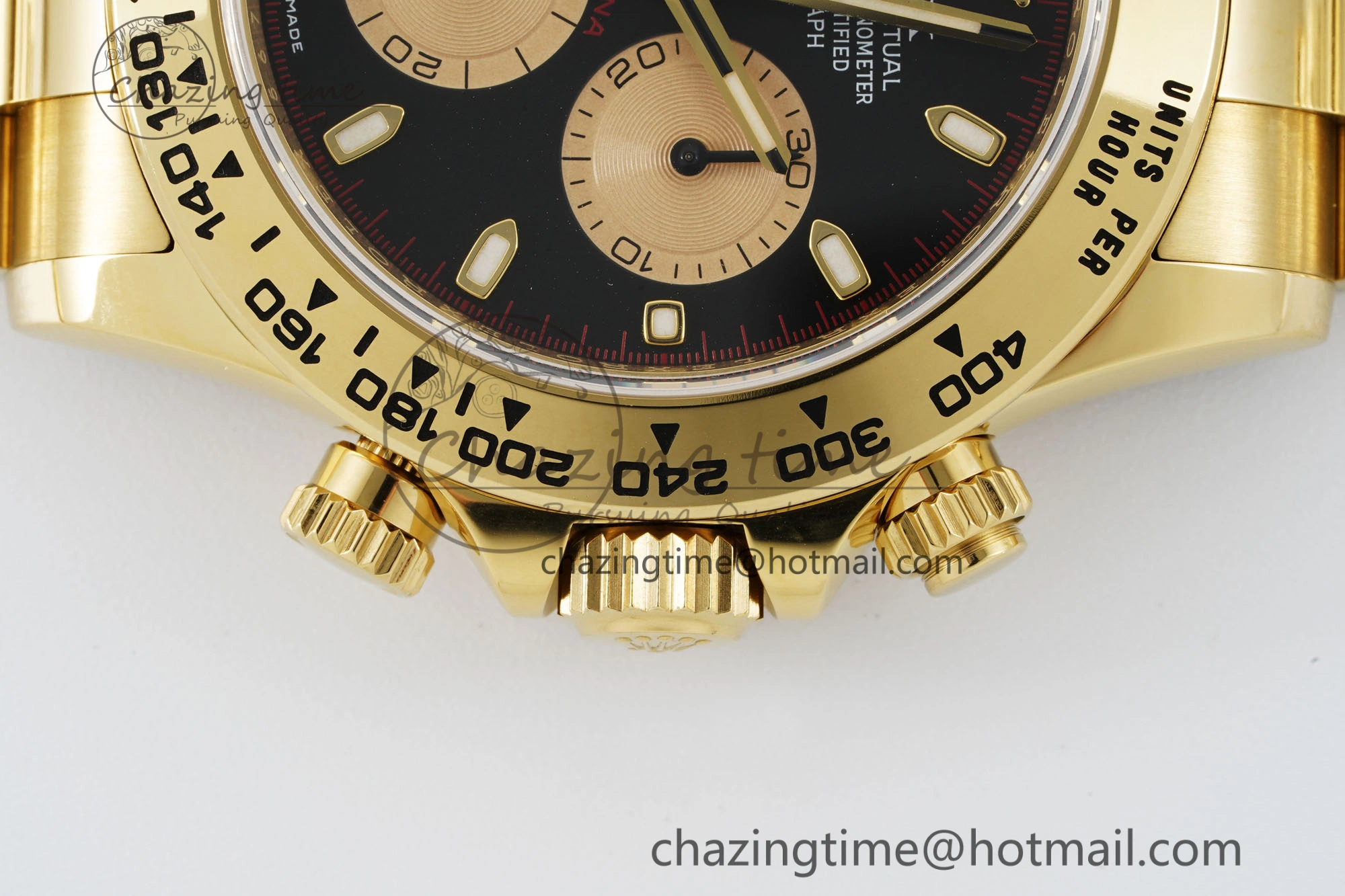 Daytona 116508 Clean 1:1 Best Edition Black YG Dial on YG Bracelet SA4130 V2