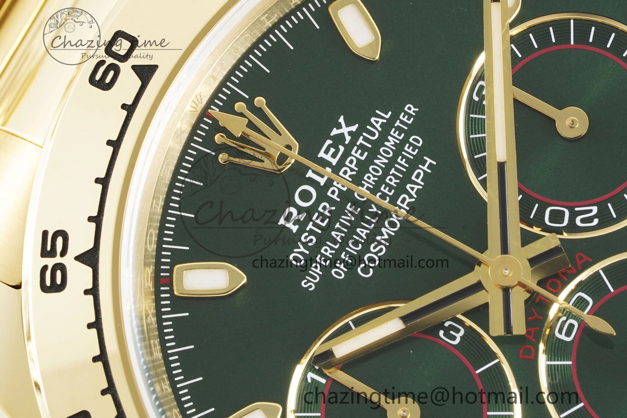 Daytona 116508 Clean 1:1 Best Edition Green Dial on YG Bracelet SA4130 V2