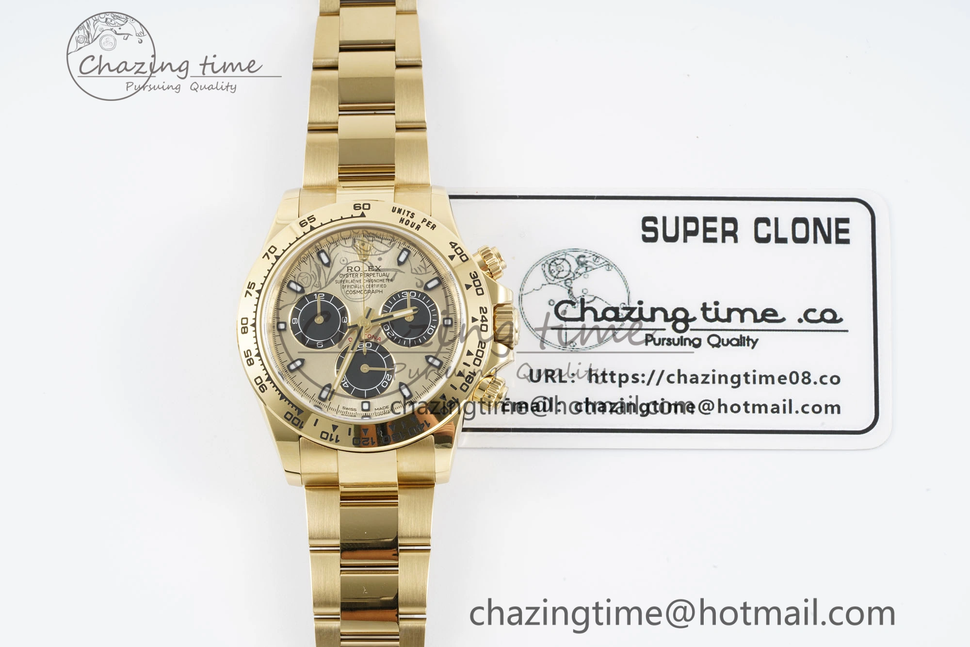 Daytona 116508 Clean 1:1 Best Edition YG Dial on YG Bracelet SA4130 V2