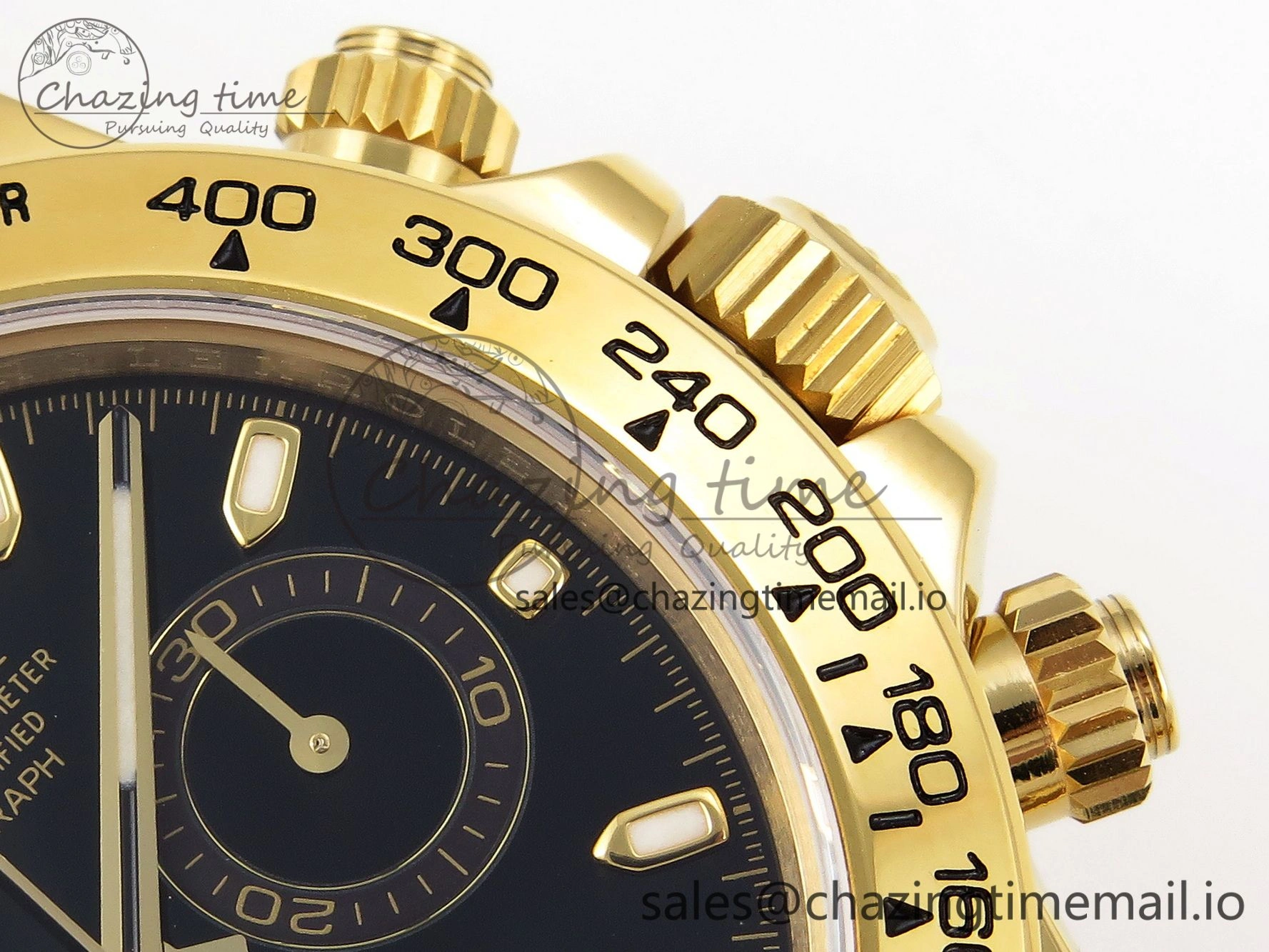 Daytona 116508 KING 1:1 Best Edition Black Dial on YG Bracelet SH4130