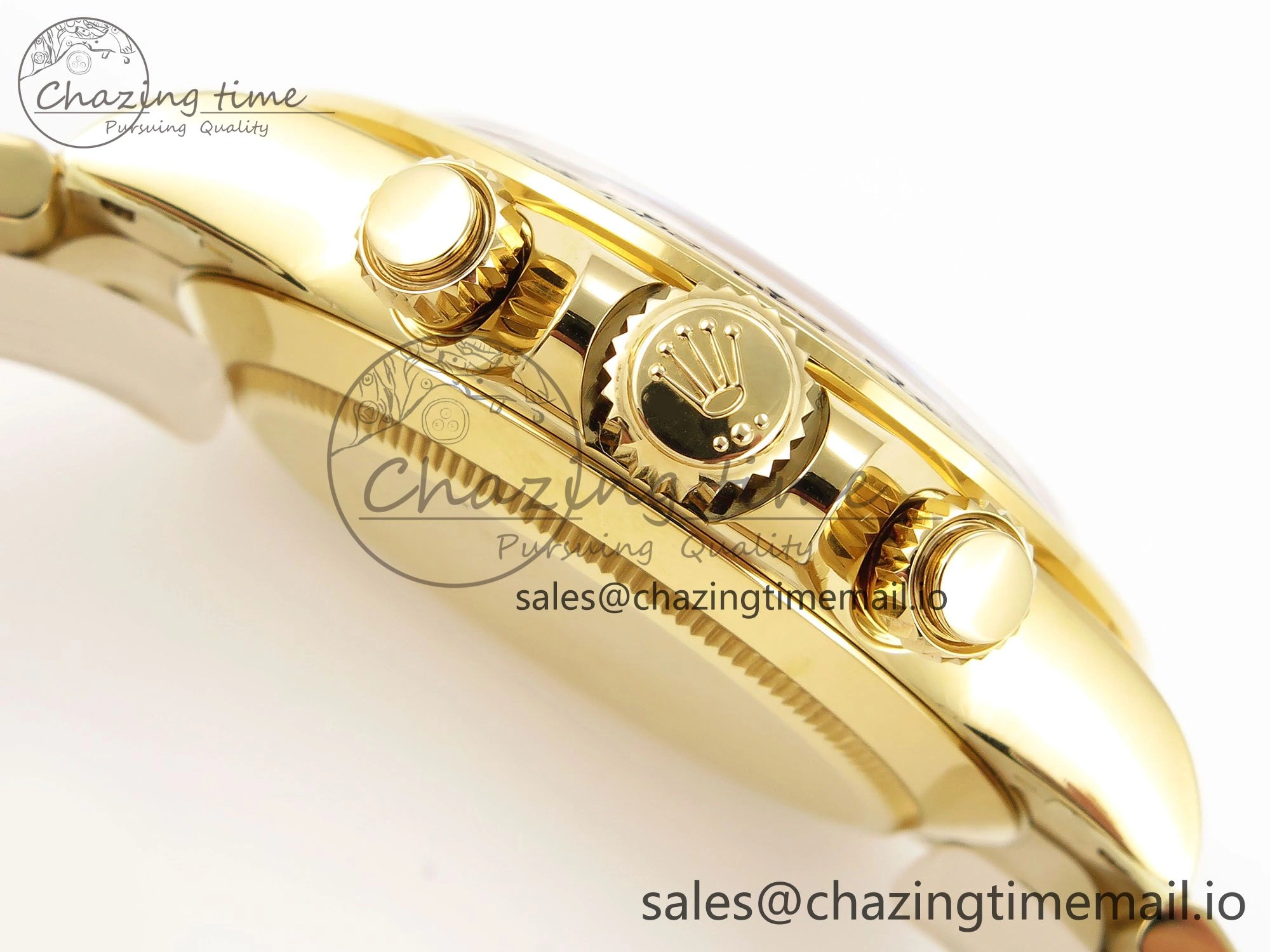 Daytona 116508 KING 1:1 Best Edition Black Diamonds Dial on YG Bracelet SH4130