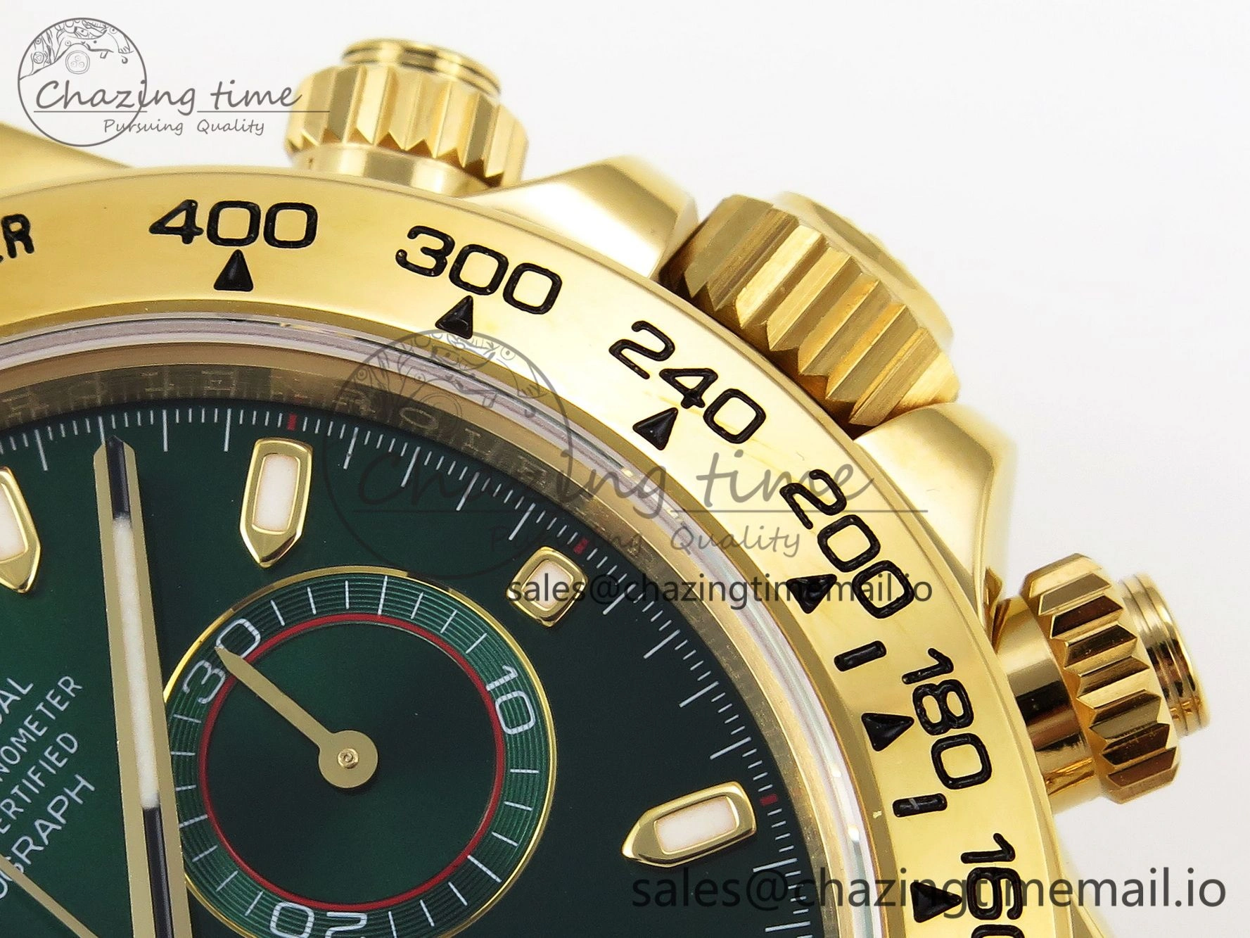 Daytona 116508 KING 1:1 Best Edition Green Dial on YG Bracelet SH4130