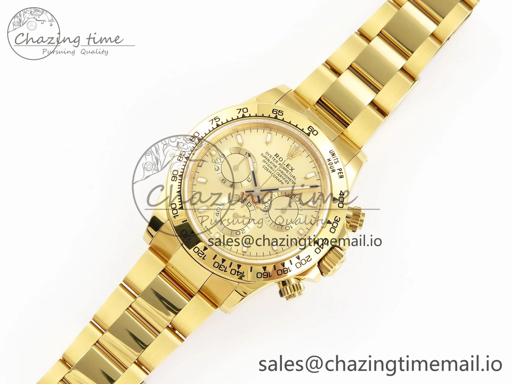 Daytona 116508 KING 1:1 Best Edition YG Dial on YG Bracelet SH4130