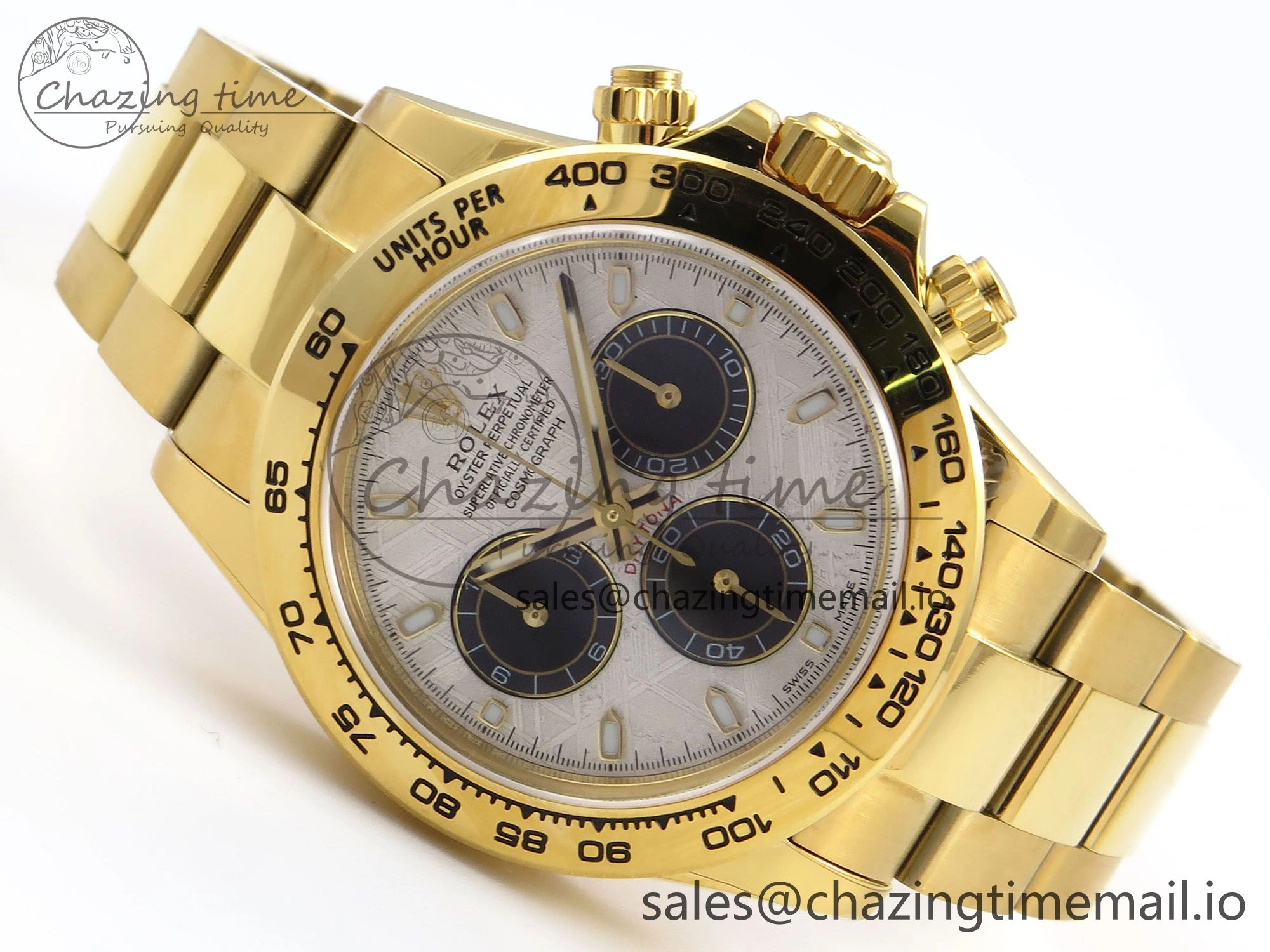 Daytona 116508 N6F 1:1 Best Edition Meteorite Dial on YG Bracelet SA4130