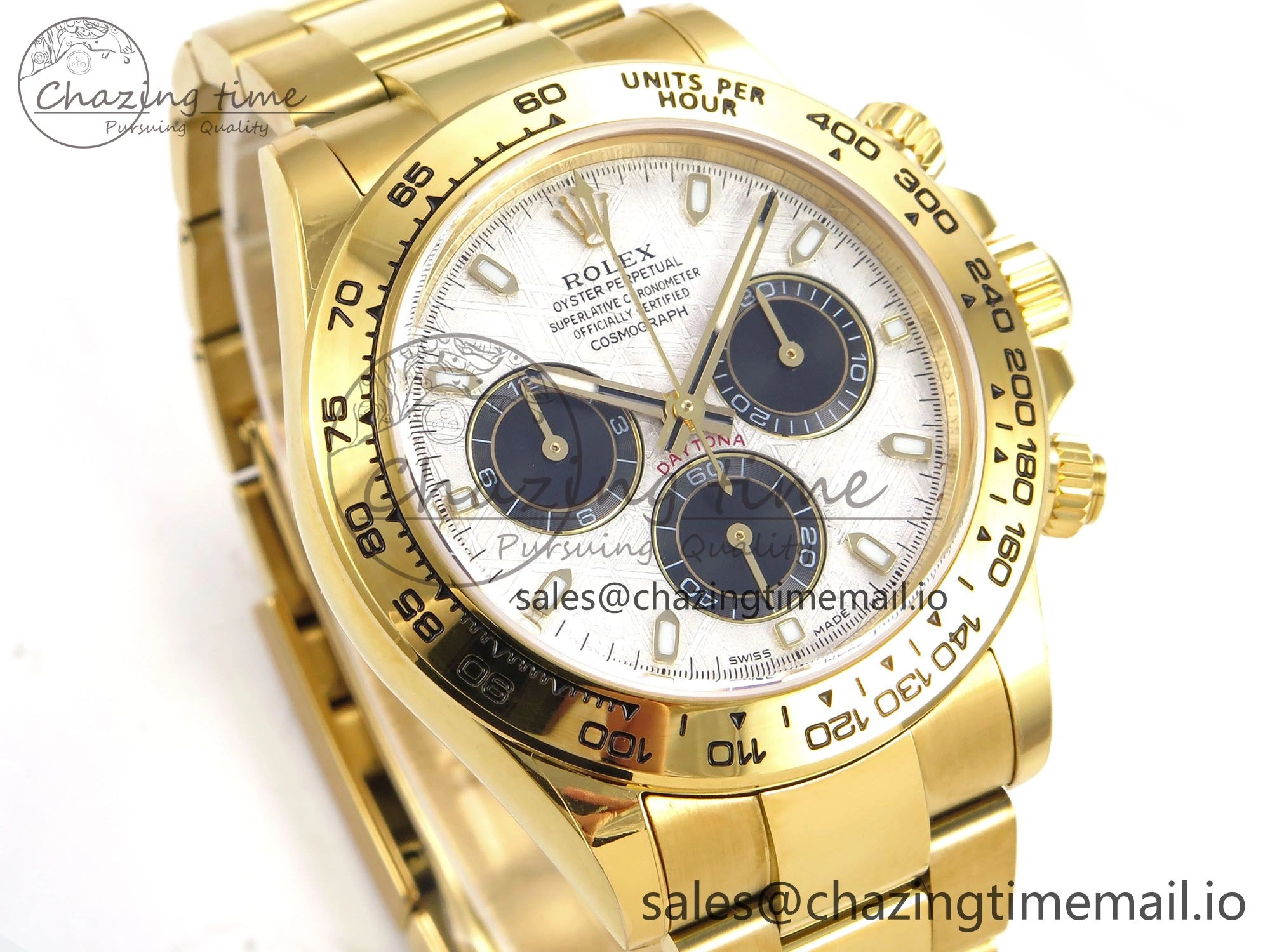 Daytona 116508 N6F 1:1 Best Edition Meteorite Dial on YG Bracelet SA4130