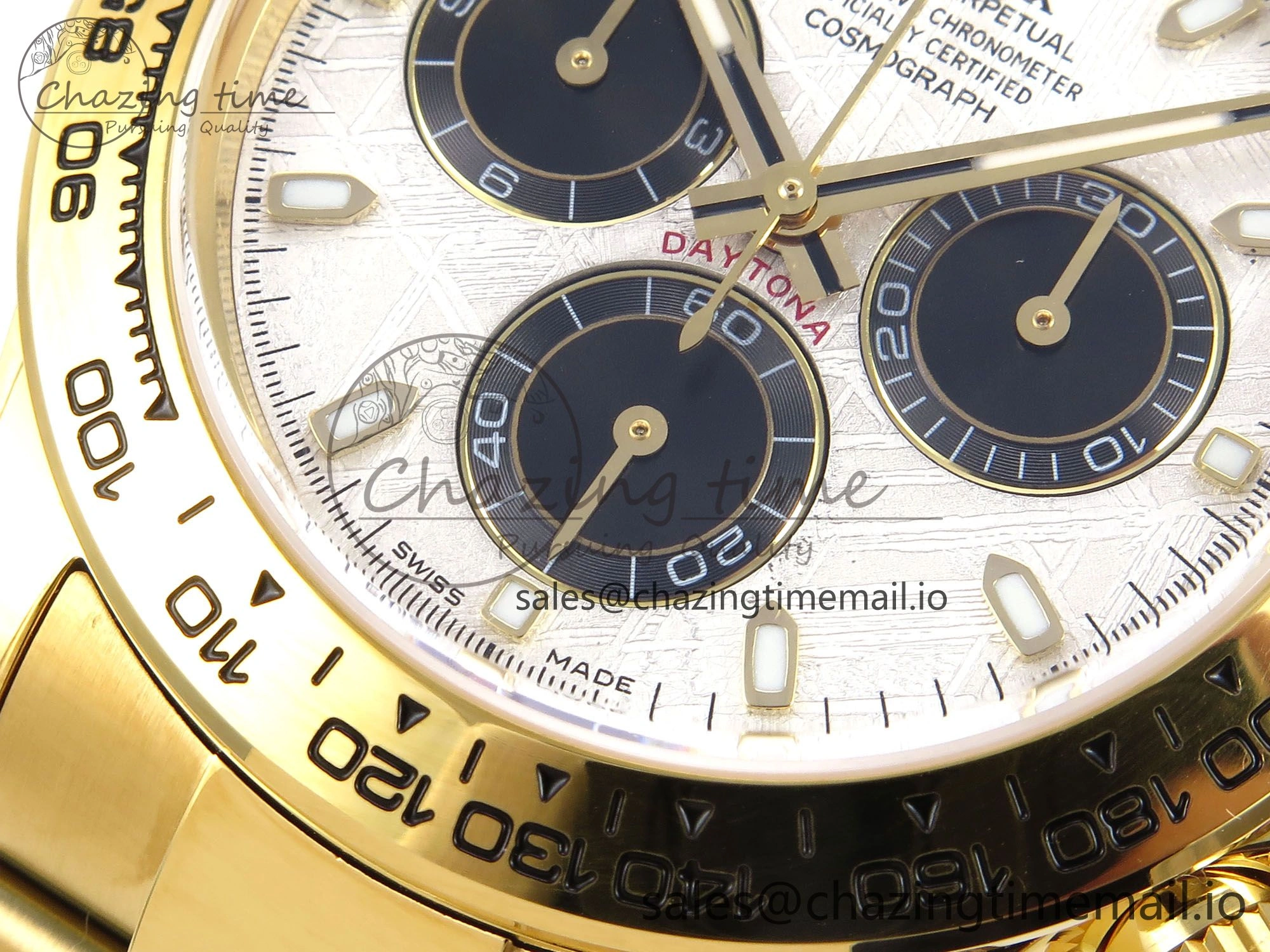 Daytona 116508 N6F 1:1 Best Edition Meteorite Dial on YG Bracelet SA4130