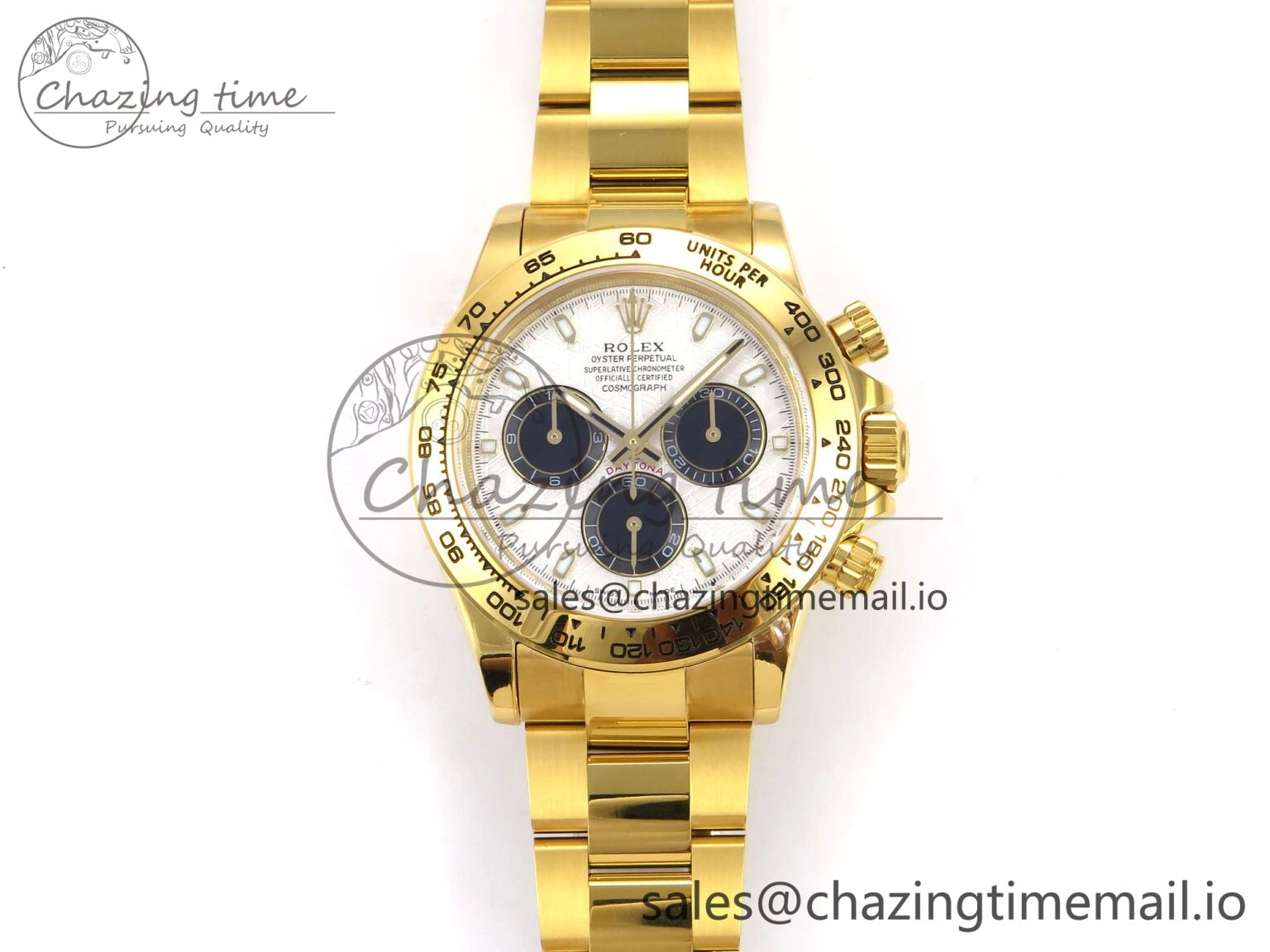 Daytona 116508 N6F 1:1 Best Edition Meteorite Dial on YG Bracelet SA4130