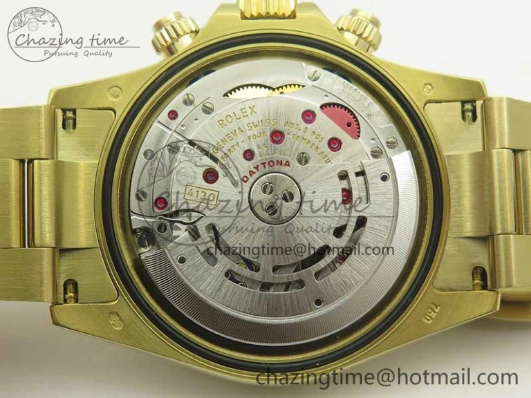Daytona 116508 Paul Newman ARF 1:1 Best Edition YG Plated 904L SS Case and Bracelet Black Dial A4130 Super Clone