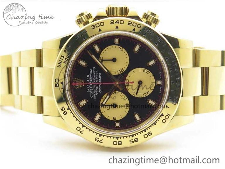 Daytona 116508 Paul Newman YG Noob 1:1 Best Edition 904L SS Case and Bracelet Black Gold Dial SA4130 V3