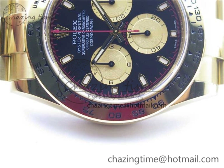 Daytona 116508 Paul Newman YG Noob 1:1 Best Edition 904L SS Case and Bracelet Black Gold Dial SA4130 V3