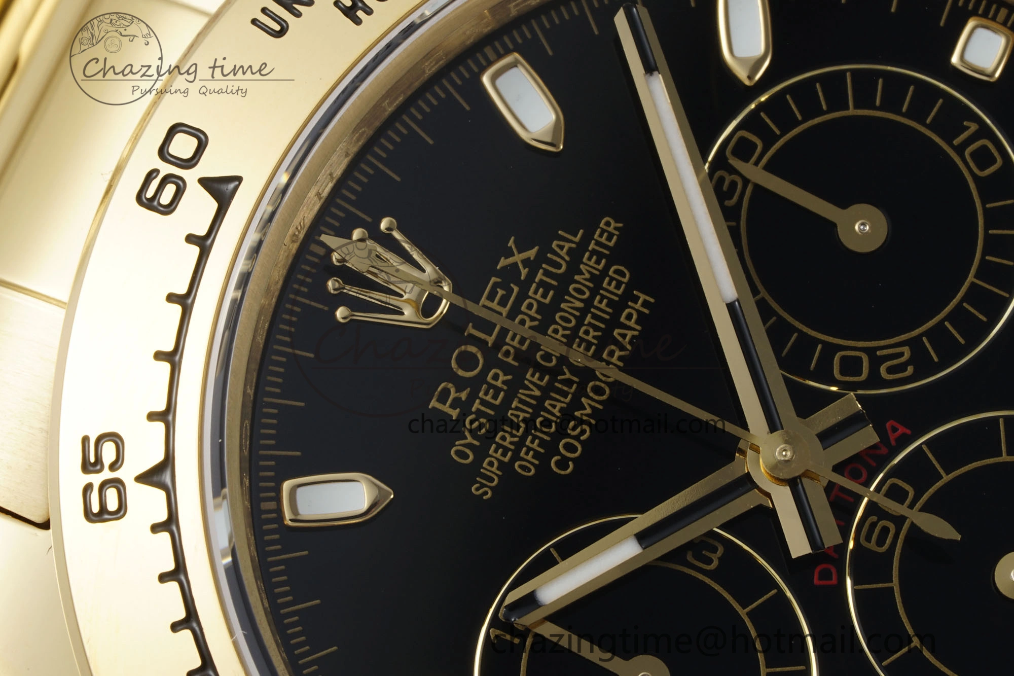 Daytona 116508 QF 1:1 Best Edition Black Dial on YG Bracelet SA4130 V2