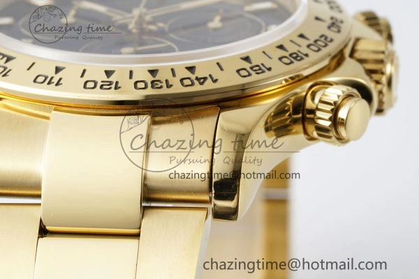 Daytona 116508 QF 1:1 Best Edition Black Dial on YG Bracelet SA4130 V2