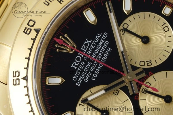 Daytona 116508 QF 1:1 Best Edition Black YG Dial on YG Bracelet SA4130 V2