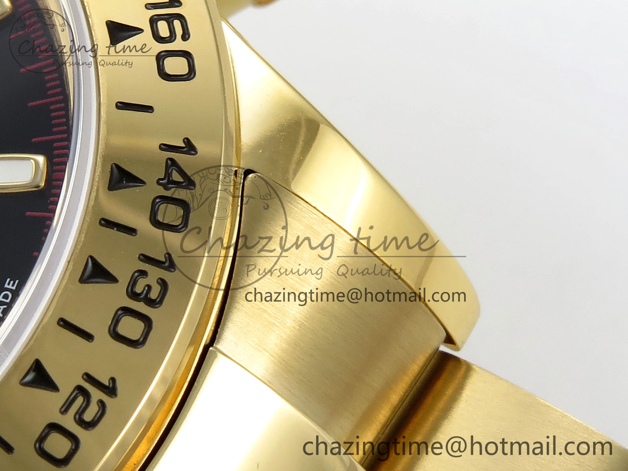 Daytona 116508 QF 1:1 Best Edition Black YG Dial on YG Bracelet SH4130 V3 (Gain Weight)