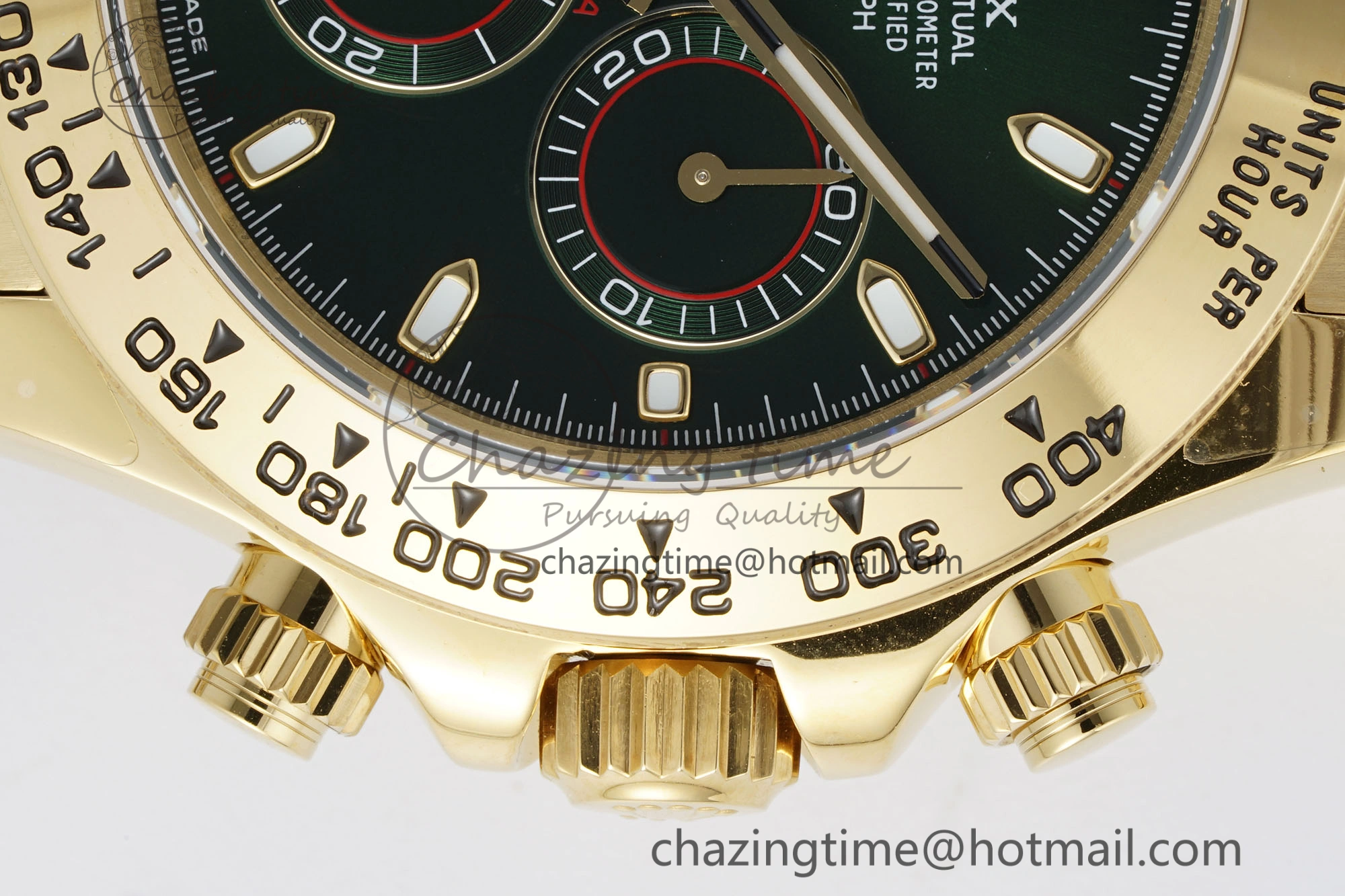 Daytona 116508 QF 1:1 Best Edition Green Dial on YG Bracelet SA4130 V2