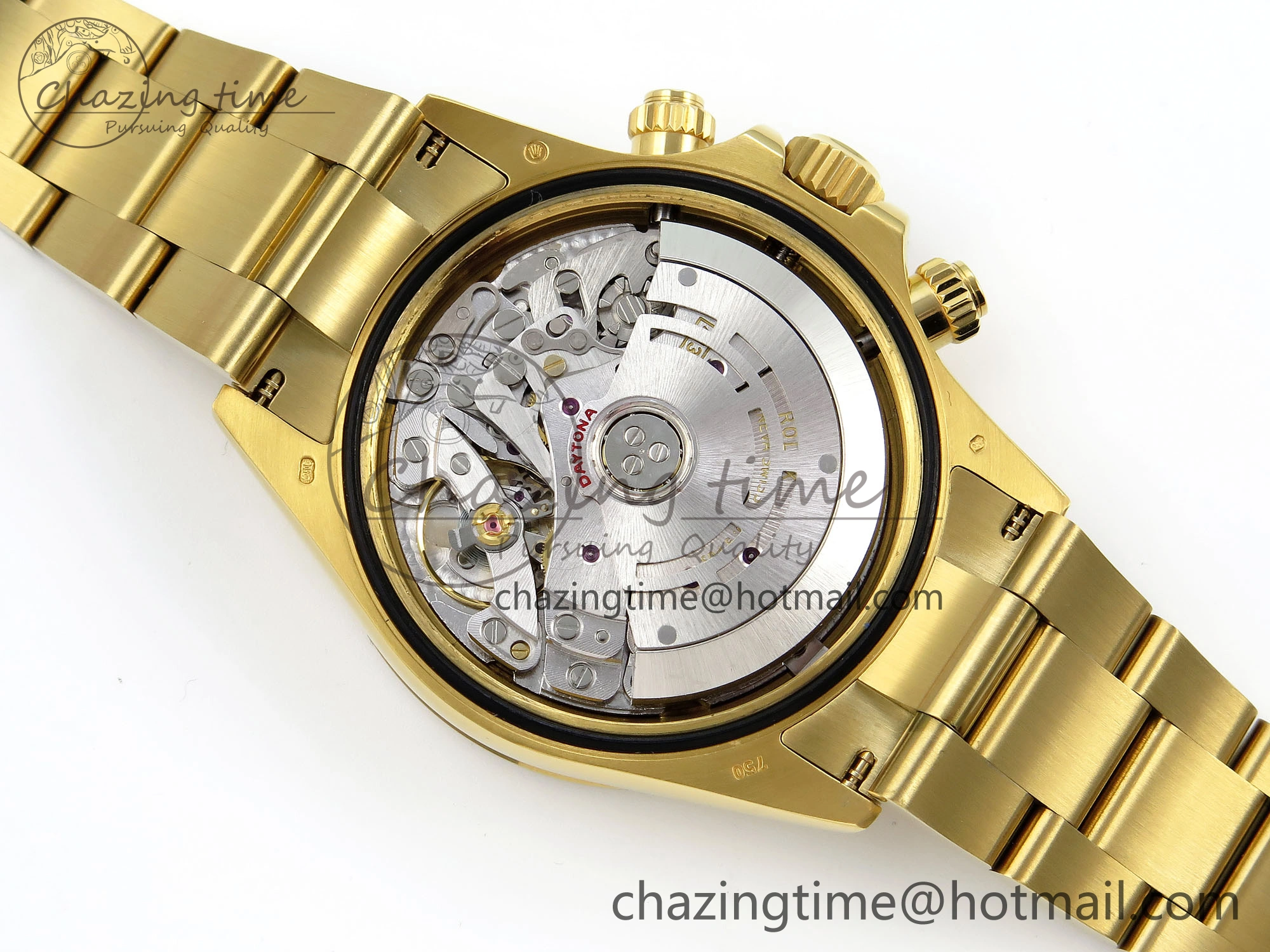 Daytona 116508 QF 1:1 Best Edition Green Dial on YG Bracelet SH4130 V3 (Gain Weight)