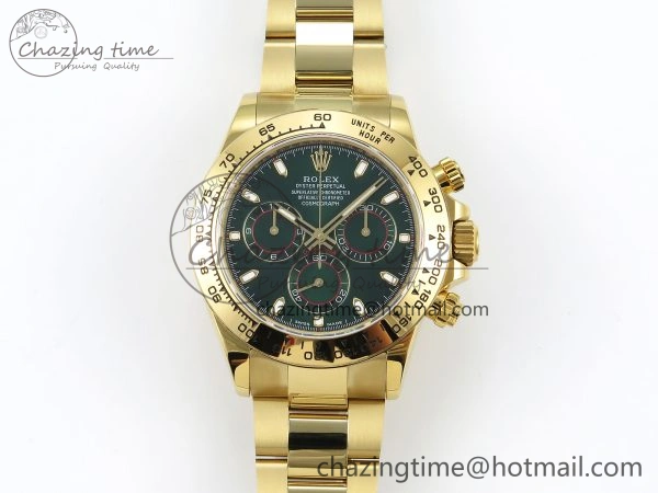 Daytona 116508 QF 1:1 Best Edition Green Dial on YG Bracelet SH4130 V3 (Gain Weight)