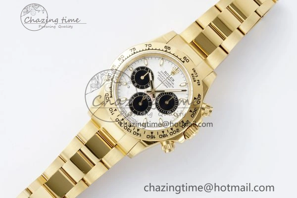 Daytona 116508 QF 1:1 Best Edition Meteorite Dial on YG Bracelet SA4130 V2