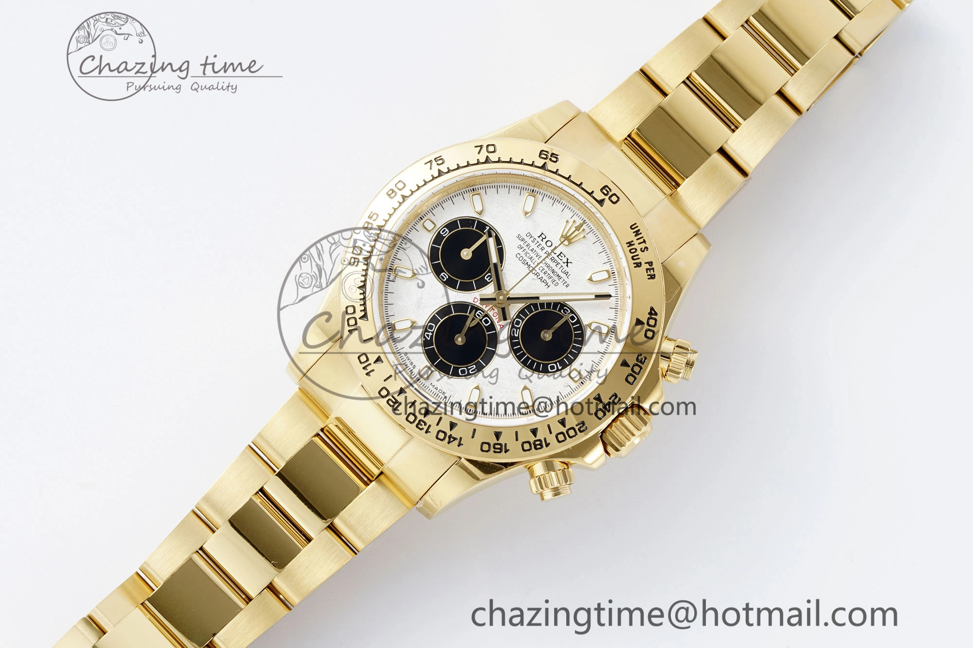 Daytona 116508 QF 1:1 Best Edition Meteorite Dial on YG Bracelet SA4130 V2
